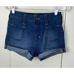 Hollister Shorts Women's Size 1 w25 High Rise Short Short Pockets Denim